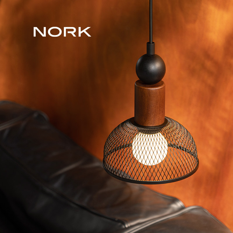 诺克花语卧室床头吊灯玄关过道吧台吊线灯艺术高级感中古风小吊灯