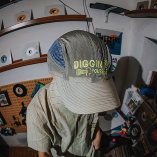 凡几The Melting Pot联名尼龙网格拼接运动机能防泼水遮阳户外帽