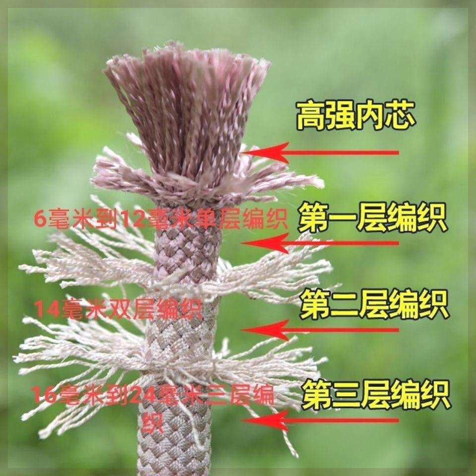 锦纶安全绳高空作业绳尼龙绳逃生救援绳绳子保险绳登山捆绑绳耐磨