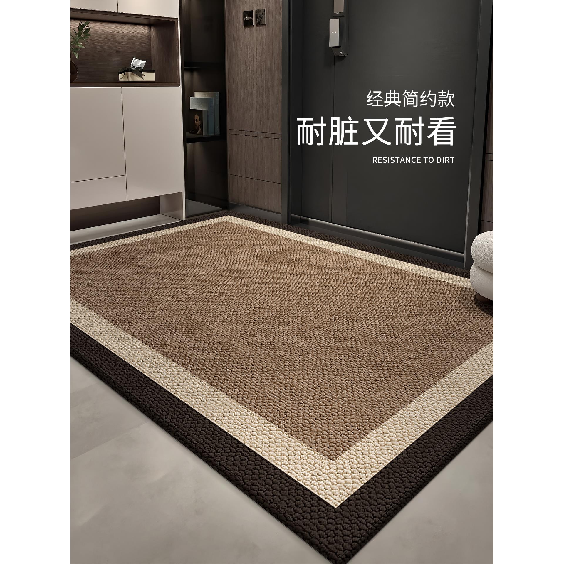 入户门地垫高级感玄关家用防滑脚垫大门口耐脏除尘地毯免打理门垫