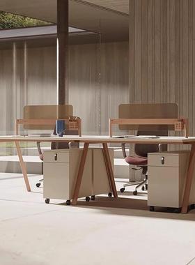 办公桌工脑位桌工职员简约现代写字楼员创意电六/6OFY-ZYZ-/人4四