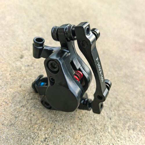 双驱动山地自行车碟刹器单车代驾电动车活塞拉碟刹双边动碟夹器通