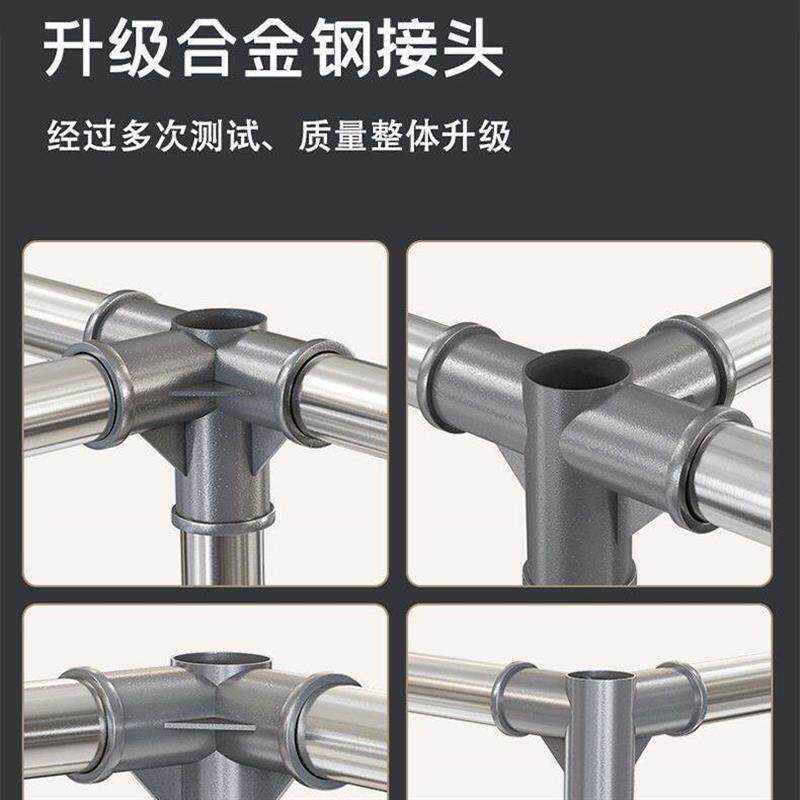 出租屋新款简易布衣柜宿舍衣柜收纳整理钢架衣柜