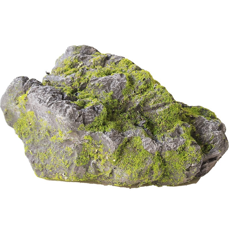 仿真青苔泡沫石头造景室内假石头道具贴墙绿植假山苔藓橱窗装饰