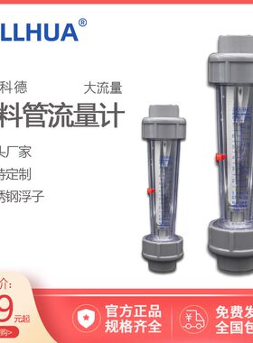 科德LZB-25S/32 短款塑料管转子流量计浮子大流量南京大华仪器