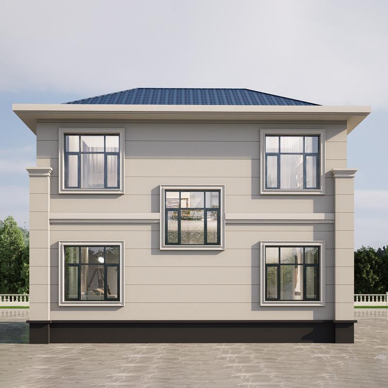 现代欧式别墅设计图纸农村自建房二层乡村房屋简欧民宿设计效果图