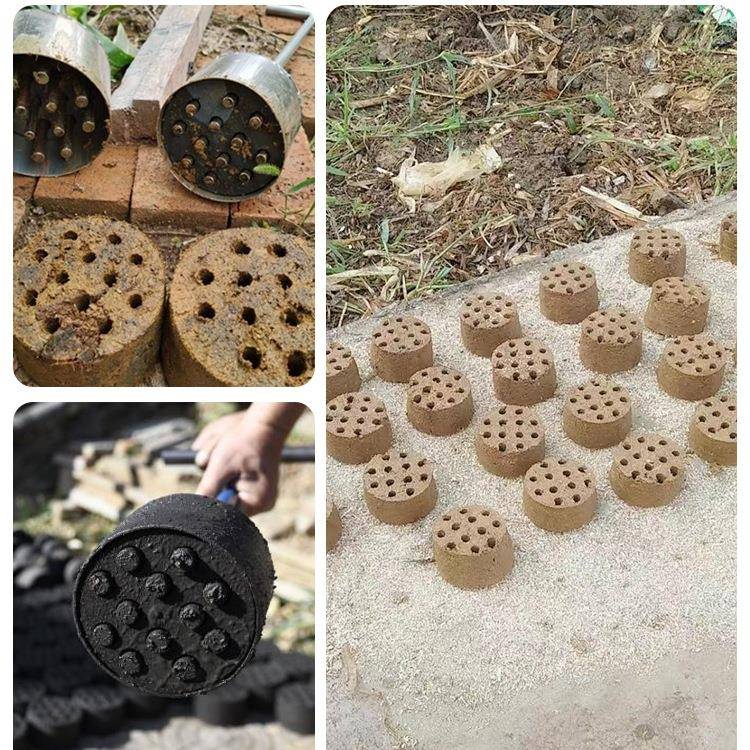 牛粪蜂窝煤模具压块器手动制作机压牛粪块手工煤球机拖块粪饼工具