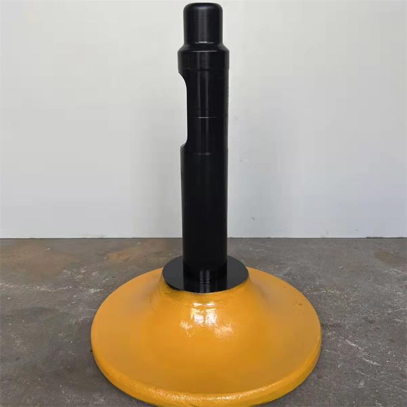 工程路基夯实破碎锤头圆形底座打夯头钎杆挖掘机配件振动锤头