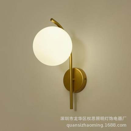 现代led玻璃壁灯创意个性客厅背景墙壁灯卧室床头灯楼梯过道灯