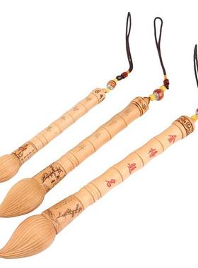 桃木文昌笔挂件大中小三个型号 金榜题名魁星点斗增智开慧