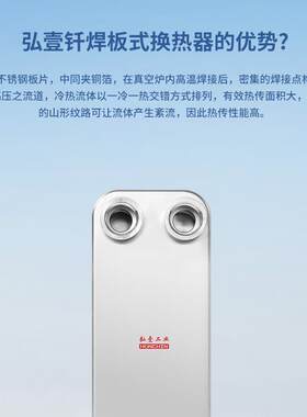 厂家货不锈钢钎板现式换热器中焊冷吸油冷板式换热钎焊冷却虹器冷