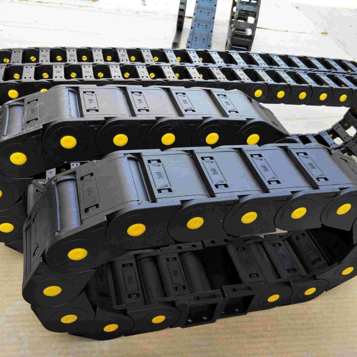 塑料尼龙拖链木工机械机床RMR式链桥全封动闭电缆传链尼龙拖拖链