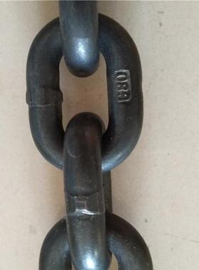 10*50mm吊装链条提升机用圆链条钢G8色0级锰黑吊装环JIO链条
