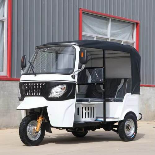燃油嘟嘟车tuktuk海外双排三排载客bajaj突突车三轮摩托车防侧翻