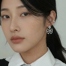 ZAMKM925银耳钉925银针耳环简约气质小巧时尚 百搭耳饰蝴蝶结 个性