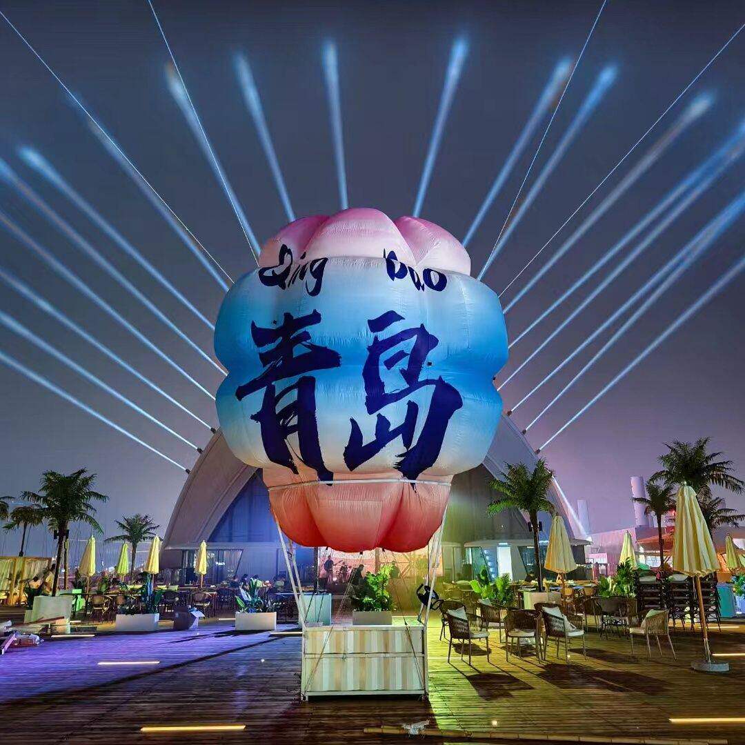 德国定制大型网红充气热气球气模商场落地球露营户外景点美陈装饰