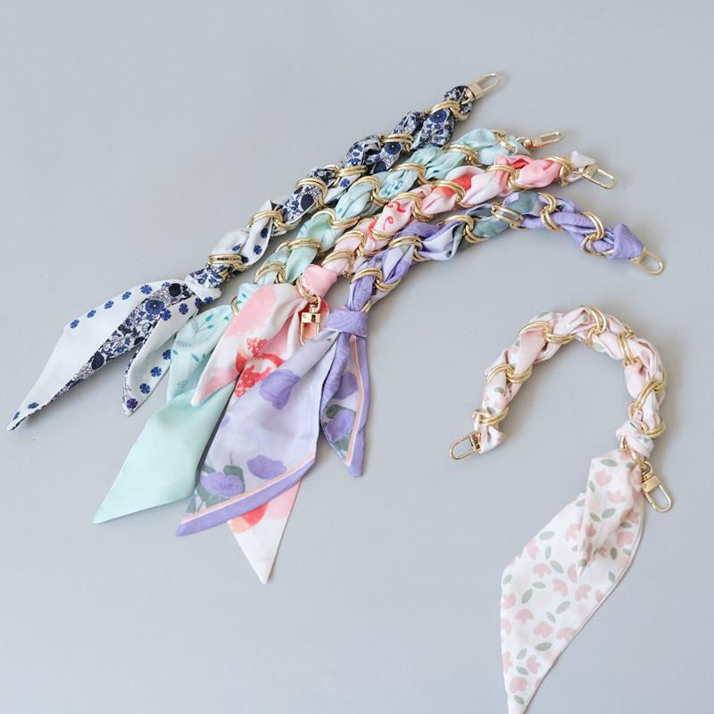 挂手腕挂链高级感短款手机挂绳壳链条编织手机链个性丝巾手機掛繩