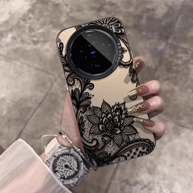 vivox100spro手机壳vivox200保护套时尚蕾丝X90s女款X80性感y300高端s20纯欲轻奢S18pro防摔19耐脏IQOO12新款