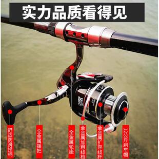 全金属渔线轮海杆绕线轮海竿轮子车盘摇机纺车轮钓鱼轮远投路亚轮