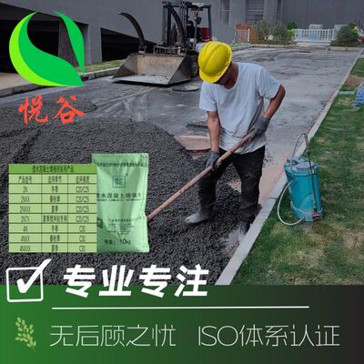 彩色透水混凝土增强剂增强料透水道路胶结料胶结剂透水道路材料