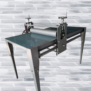 泥板机 陶艺双轴不锈钢泥板机专用手工压泥板机瓷板版画成型机