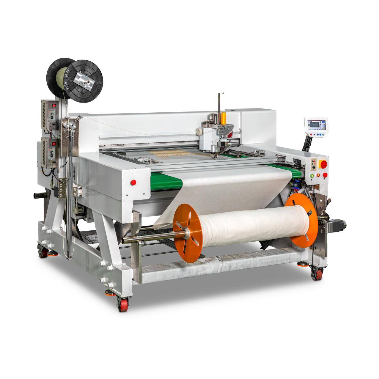 牌链式全自动布发热线电热毯按摩枕地暖垫加热排线电脑绣花机