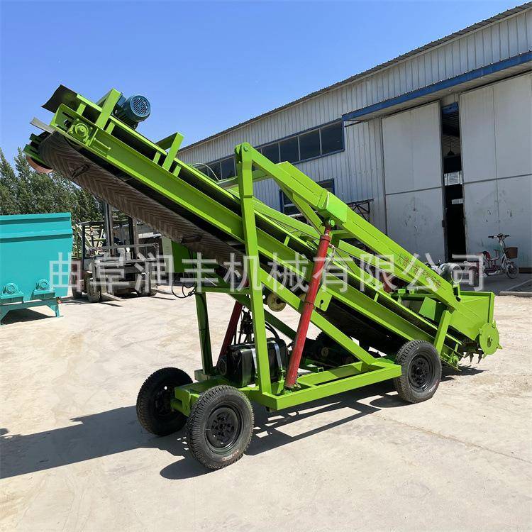 牧区升高青储扒草车牛羊马电动铲料机农用型横移式液压扒草车