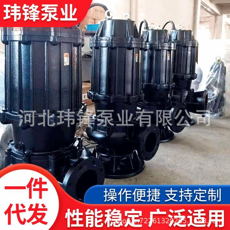 无堵塞移动式潜水泵切割水泵搅匀污水提升泵