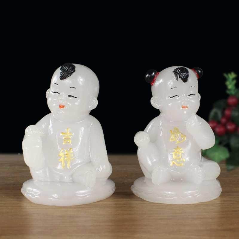 中国风结婚娃娃礼婚庆品早生贵子金童玉女男宝宝中式喜庆送子新品