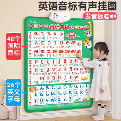 48个国际英语音标发音有声挂图