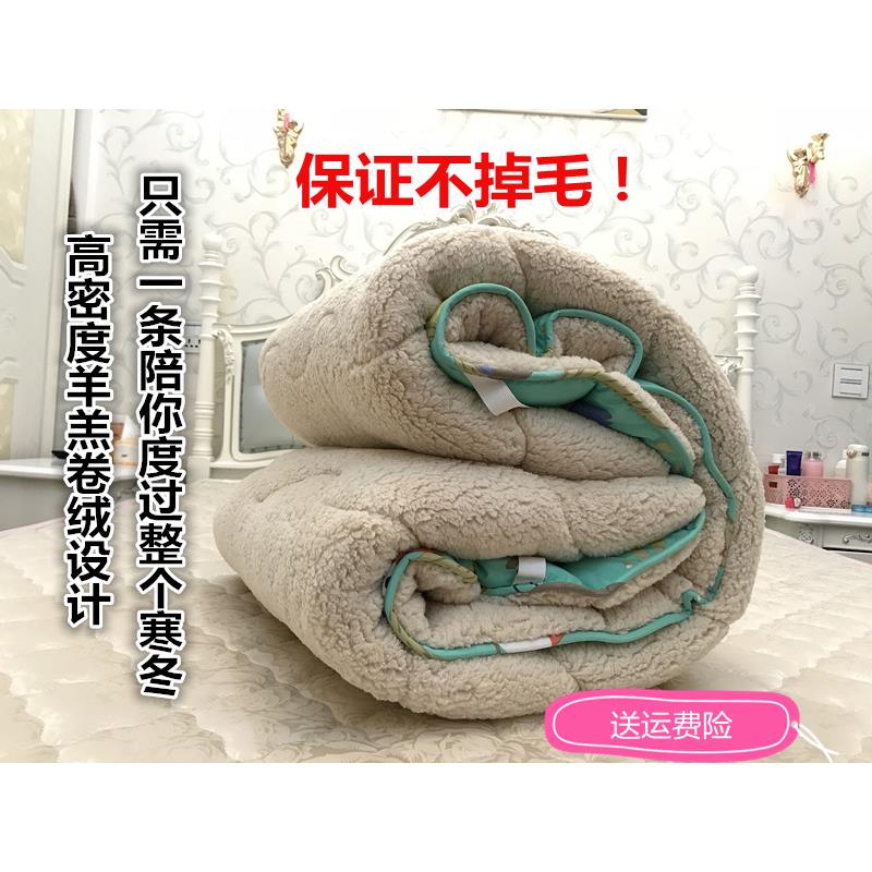 冬季羊羔绒保暖床垫加厚床褥子毛绒软垫夹棉双人垫子单人宿舍垫被
