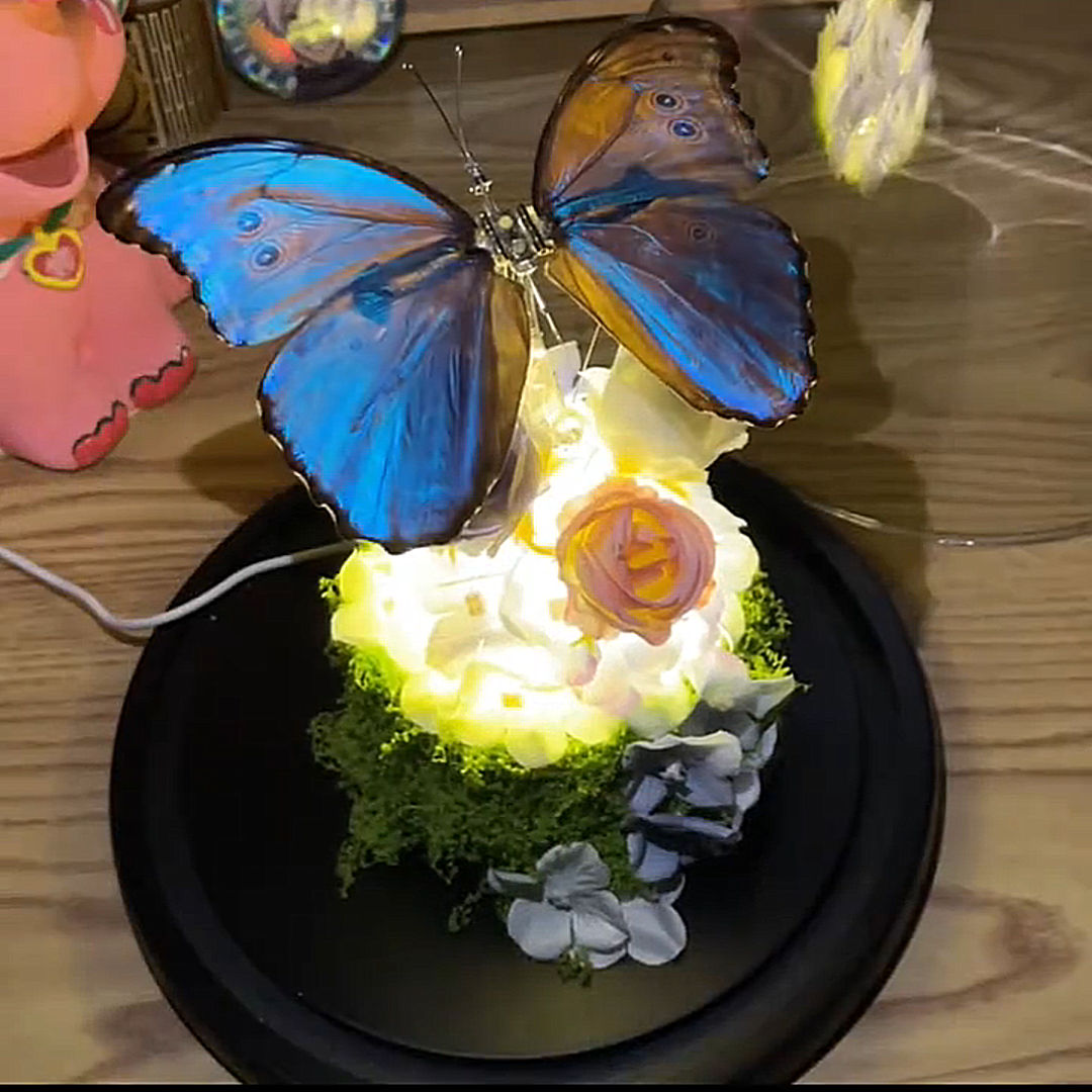 机械蝴蝶diy材料包机械蝴蝶成品天堂凤蝶创意摆件情侣生日礼物