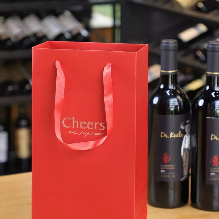 葡萄酒礼品手提袋双支装