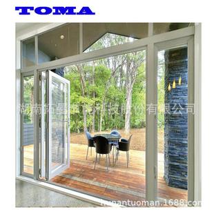 铝合金折叠门极窄移门厨房客厅阳台简易隔断门钢化玻璃防夹手