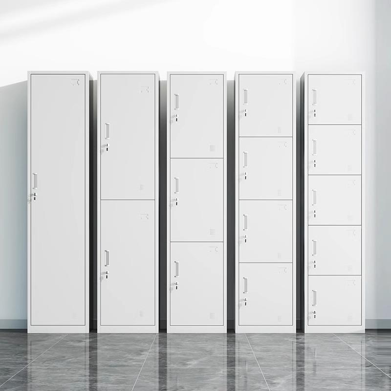 单门更衣柜铁皮柜宿舍带锁员工储物柜钢制柜更衣箱简易办公室衣柜
