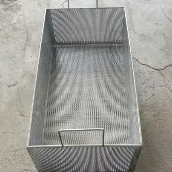 定制不锈钢304洗菜篮圆孔网筐食品消毒沥水网筐饭店水槽过滤网篮