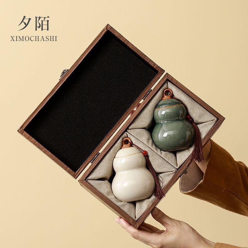 茶叶罐陶瓷密封罐福禄葫