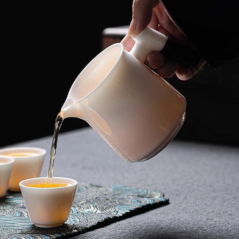 羊脂玉瓷茶具便携式旅行简约茶具套装泡茶壶茶杯车载家用户外办公