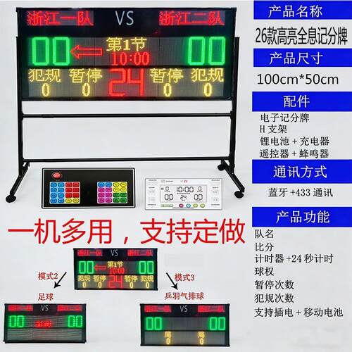篮球比赛电子记分牌24秒