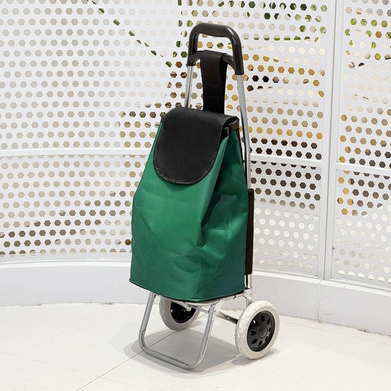 超轻静音牛津布袋直杆铁架折叠手推拉杆车拖车老人买菜购物小拉车