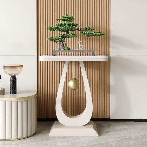 意式轻奢花架置物架北欧岩板花架子简约客厅沙发装饰架阳台花盆架