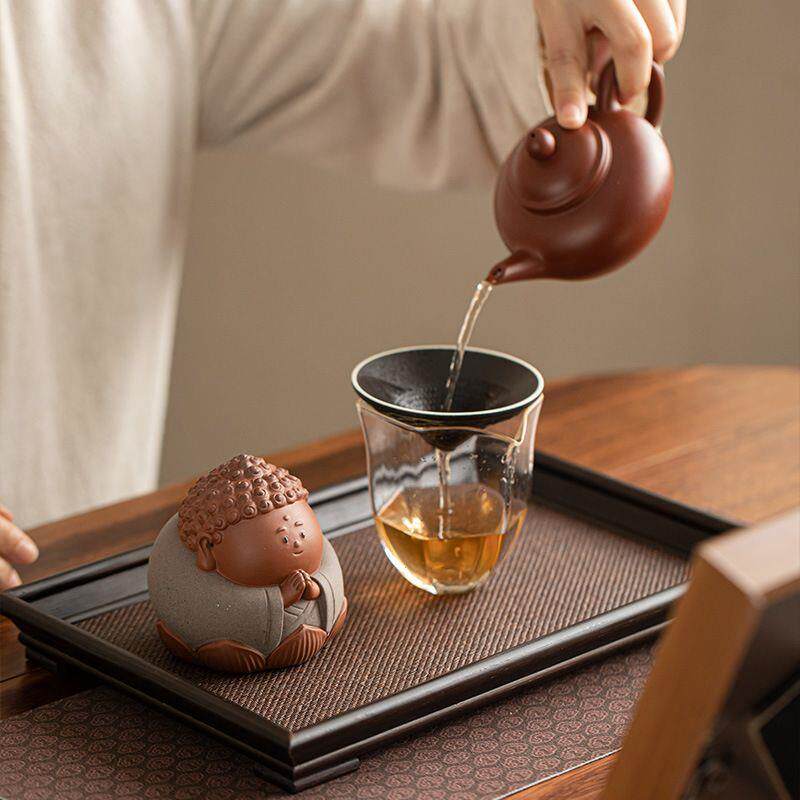 德化个性紫砂粗陶茶漏家