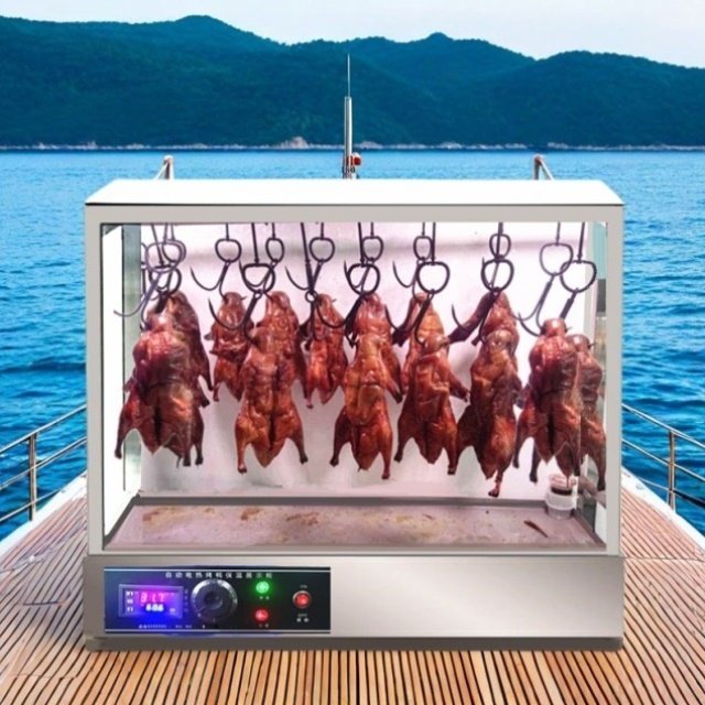 烤鸭保温恒温展示柜烧腊台式保温箱脆皮五花肉烧鸡烤肉加热柜摆摊