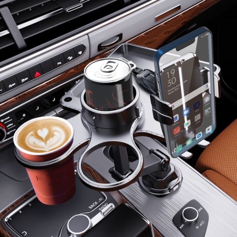 车载餐盘托盘水杯杯架杯架位汽车手机咖啡支撑架车内饮料置物餐桌