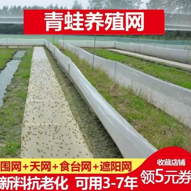 牛蛙鱼塘防逃围网龙虾螃蟹养蛇网青蛙食台网布防虫网蟾蜍喂食台