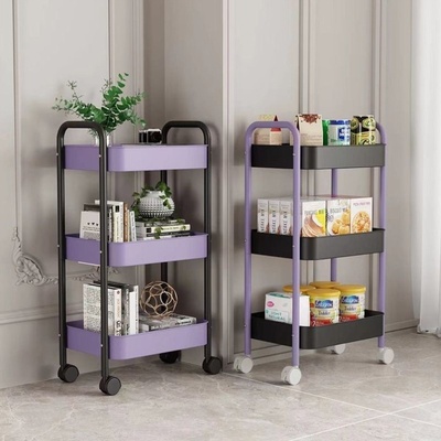 收纳神器小推车落地移动ins风厨房卧室零食家居客厅置物架收纳