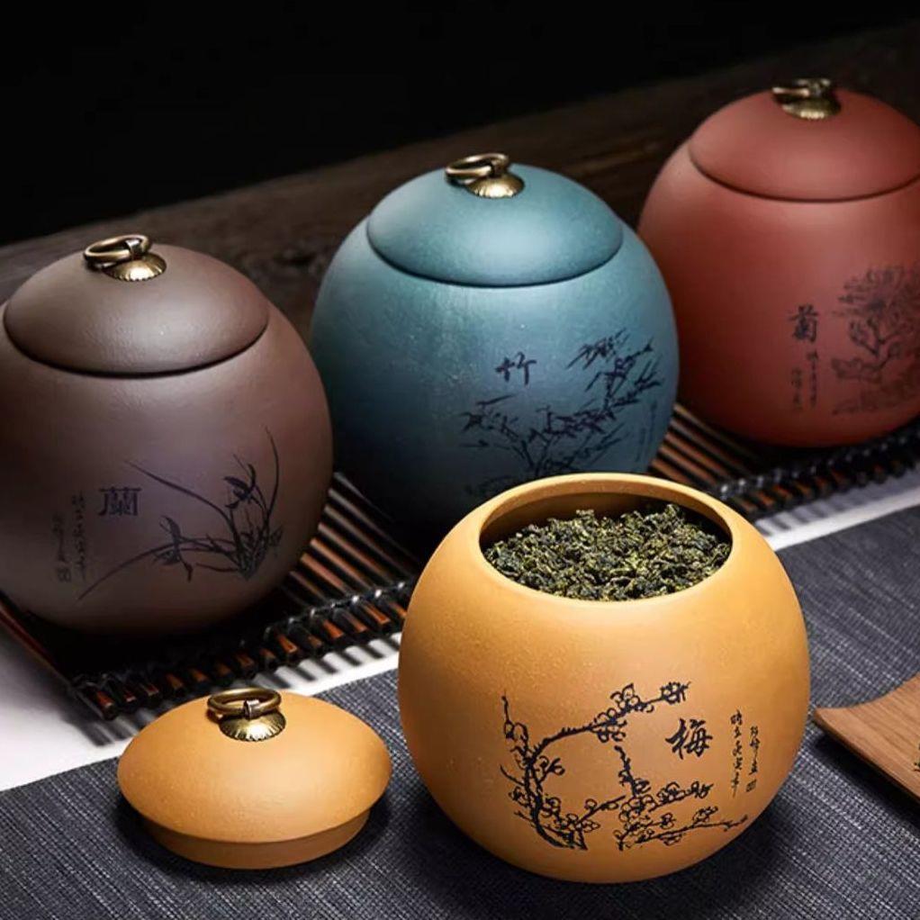 宜兴紫砂茶叶罐正宗高档
