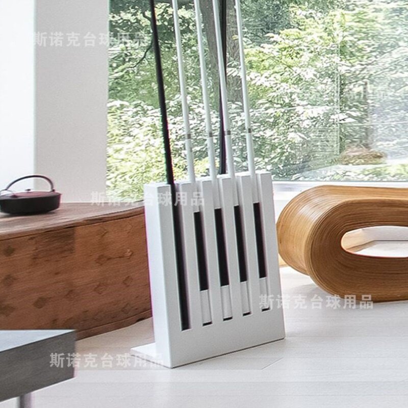 实木台球杆架落地式多孔球杆放置架台球架杆器桌球杆收纳展示架子