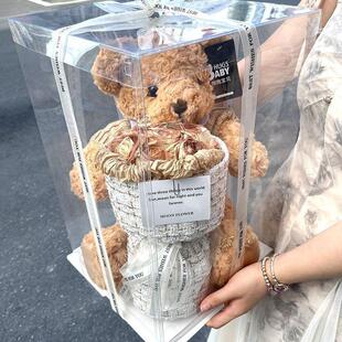 小熊玩偶公仔永生玫瑰花束生日礼物女生送闺蜜男生同学毕业季礼物