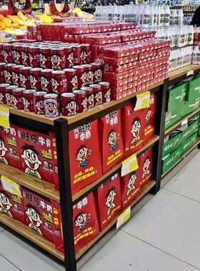 超市堆头货架牛奶饮料展示架礼品盒地堆移动升降多功能商品促销台